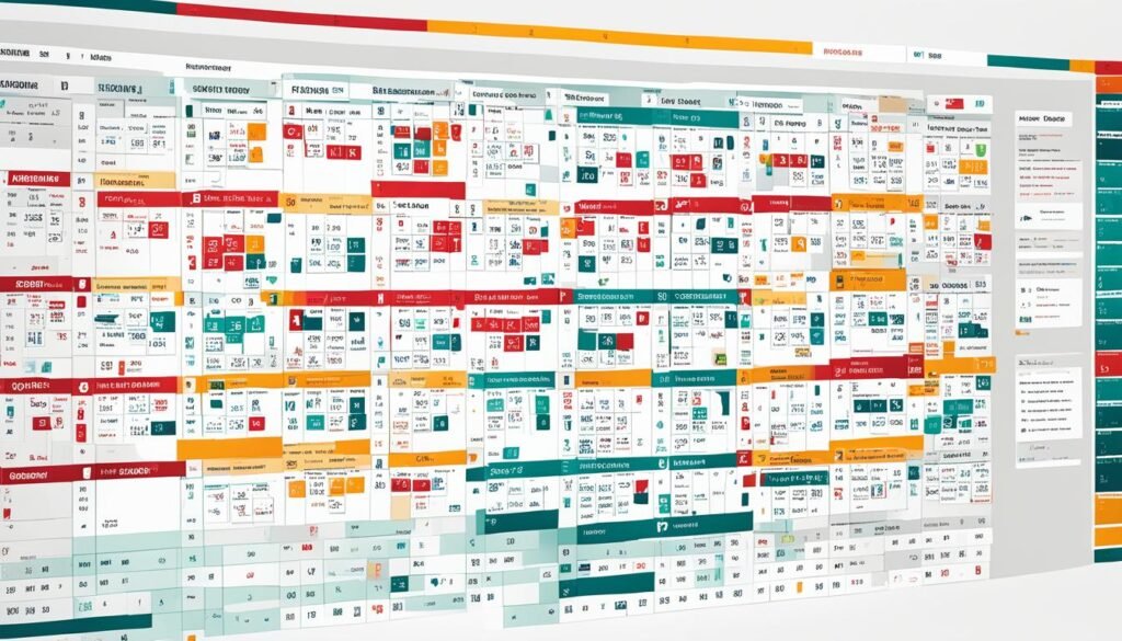 Calendário das Equipes